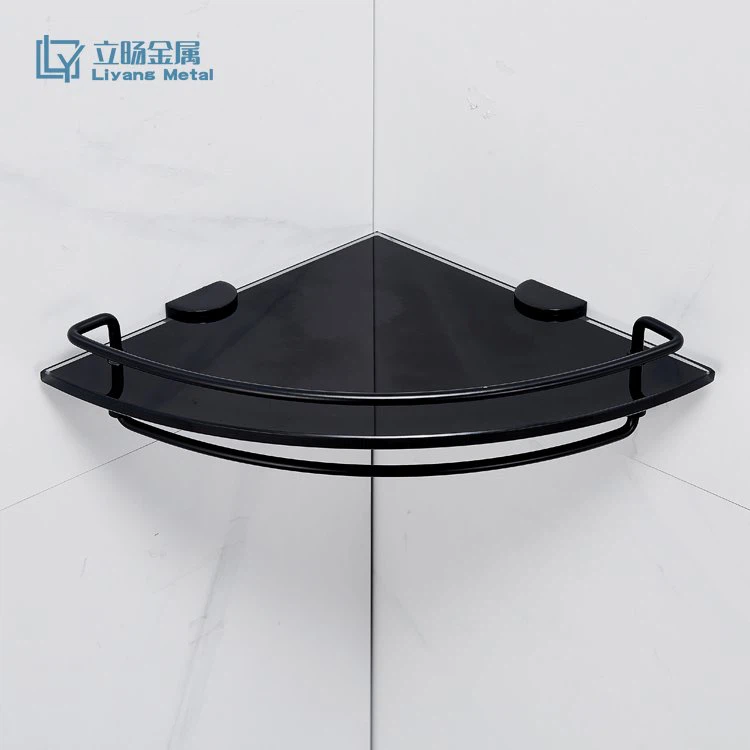 Mat Siyah Duş Köşe Rafı